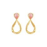 Oscar de la Renta Loop Drop Clip-On Earrings