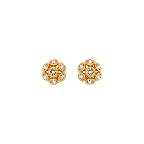 Mini Crystal Cluster Earrings