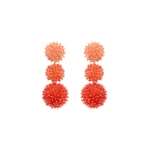 Oscar de la Renta Ombré Pompom Drop Clip-On Earrings
