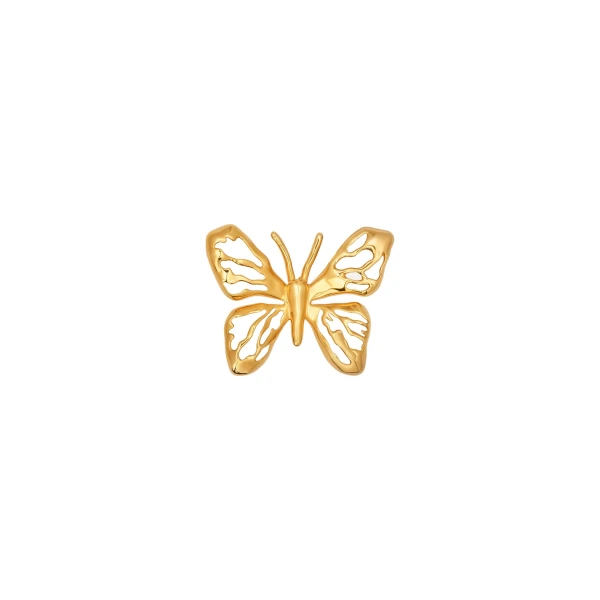 Oscar de la Renta Openwork Butterfly Brooch