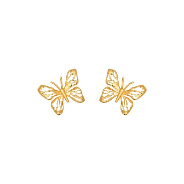 Oscar de la Renta Openwork Butterfly Clip-On Earrings