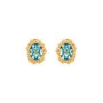Oscar de la Renta Oval Medallion Clip-On Earrings