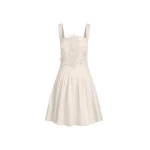 Oscar de la Renta Pineapple Appliqué Denim Dress