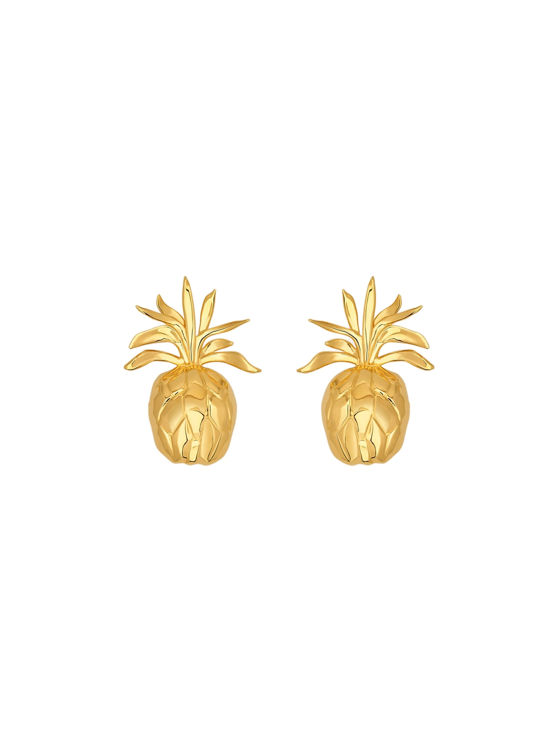 Oscar de la Renta Pineapple Clip-On Earrings | Jewelry | Luxury Shoes Oscar de la Renta Pineapple Clip-On Earrings