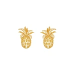 Oscar de la Renta Pineapple Crystal Clip-On Earrings