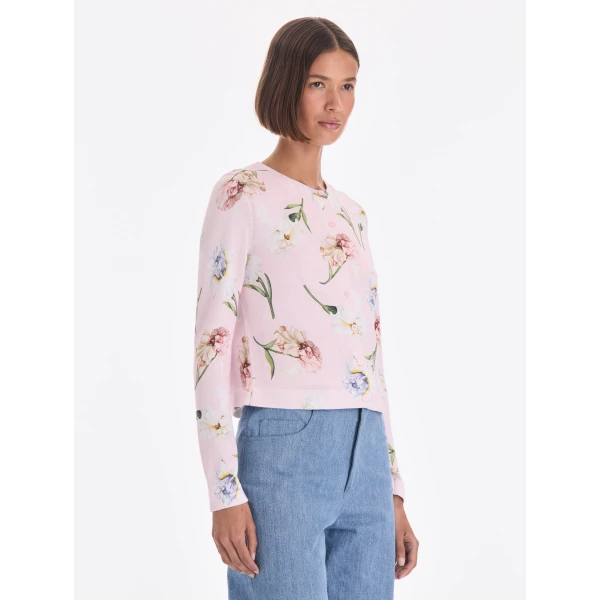 Oscar de la Renta Printed Twinset Cardigan