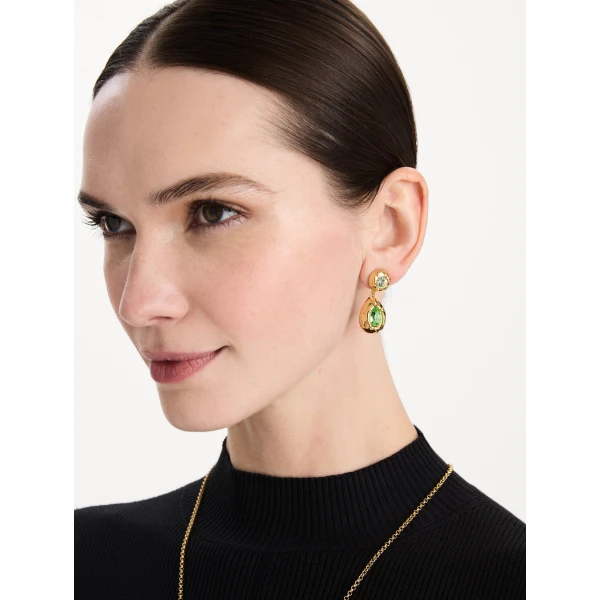 Oscar de la Renta Scramble Drop Earrings in Peridot, view 2