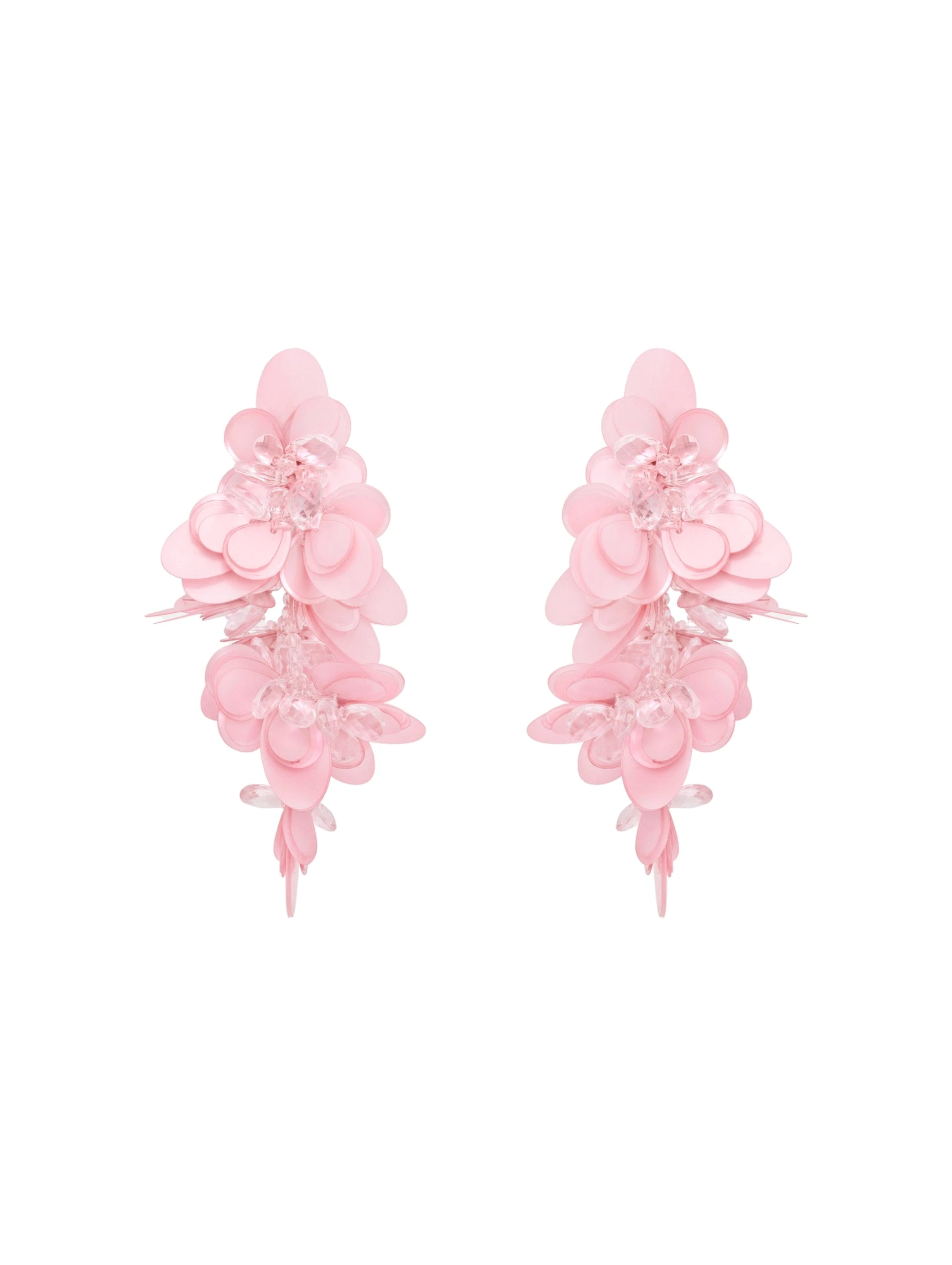 Oscar de la Renta Sequin Cascade Earrings in Pink | Jewelry | Luxury Shoes Oscar de la Renta Sequin Cascade Earrings in Pink