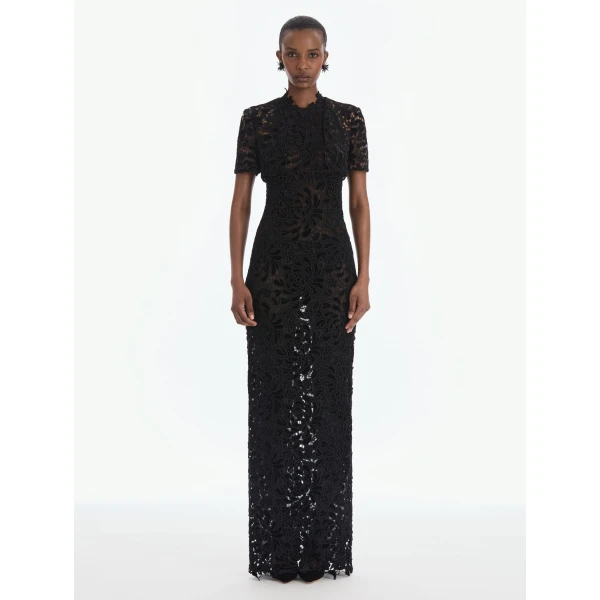 Oscar de la Renta Short Sleeve Cape, view 3