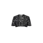 Oscar de la Renta Short Sleeve Cape
