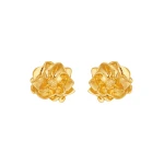 Oscar de la Renta Small Lily Flower Earrings