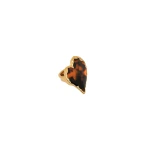 Oscar de la Renta Tortoise Stone Heart Ring