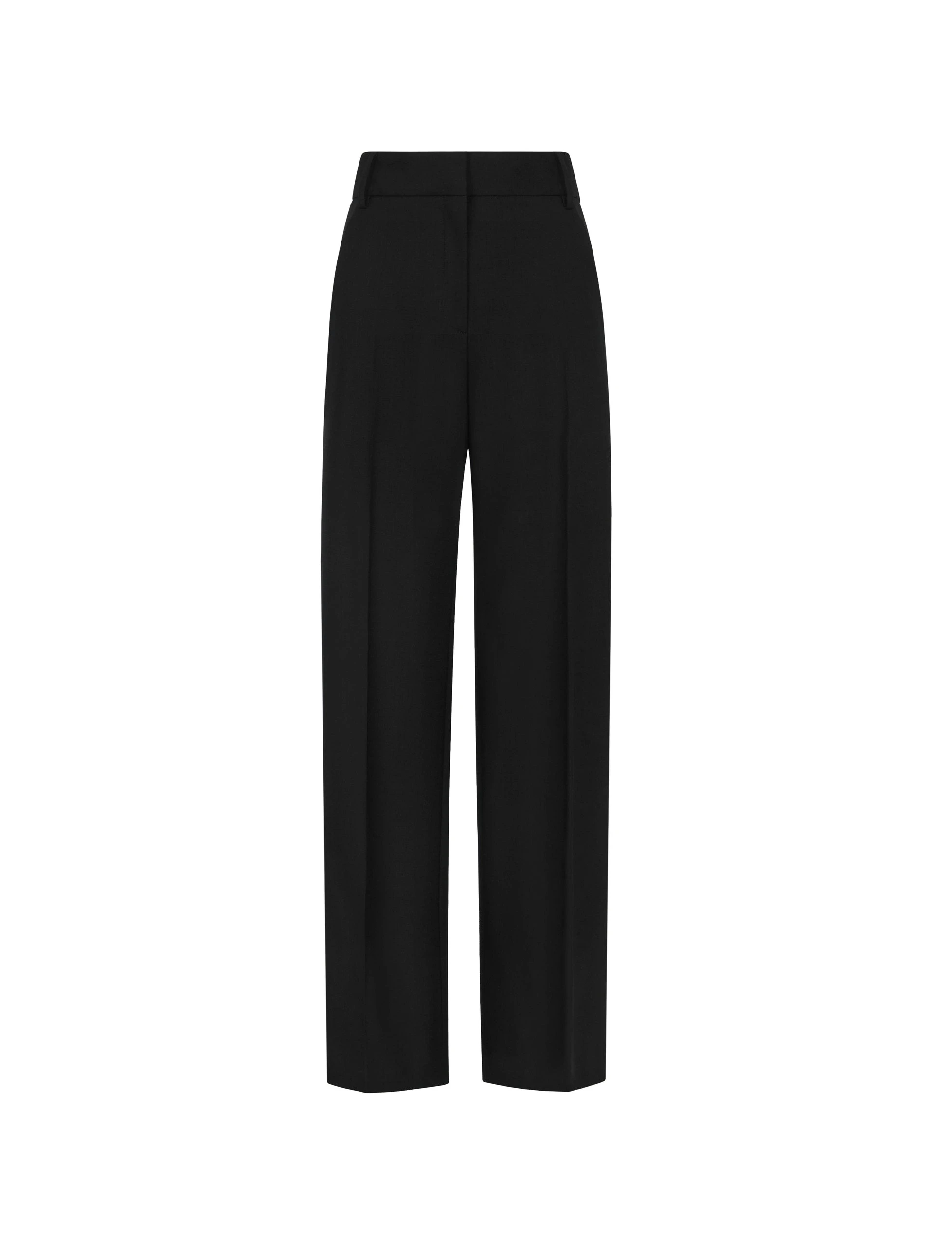Oscar de la Renta Wide-Leg Wool-Blend Pant in Black | Pants | Luxury Shoes Oscar de la Renta Wide-Leg Wool-Blend Pant in Black