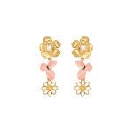 Oscar de la Renta Wildflower Drop Clip-On Earrings