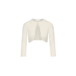 Oscar de la Renta Wool-Blend Bolero in Ivory
