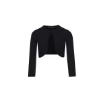 Oscar de la Renta Wool-Blend Bolero in Navy