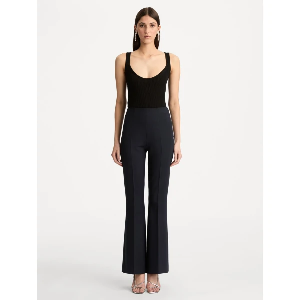 Oscar de la Renta Wool Flared Pant, view 2