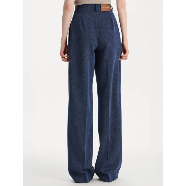 Oscar de la Renta Wool Wide-Leg Pant, view 4