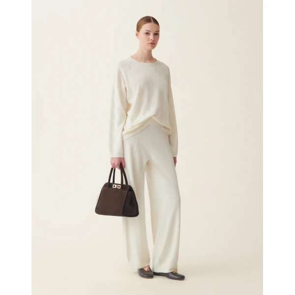 Fabiana Filippi Platinum Jogging Trousers in Raffia