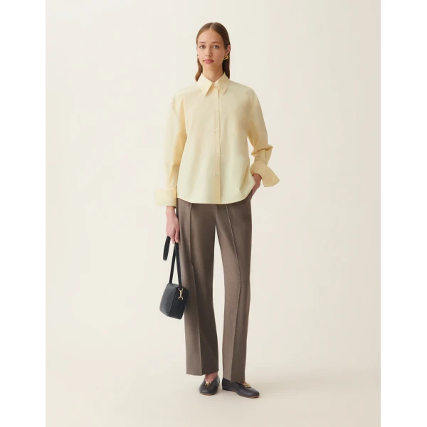 Fabiana Filippi Cool Wool Trousers in Falcon