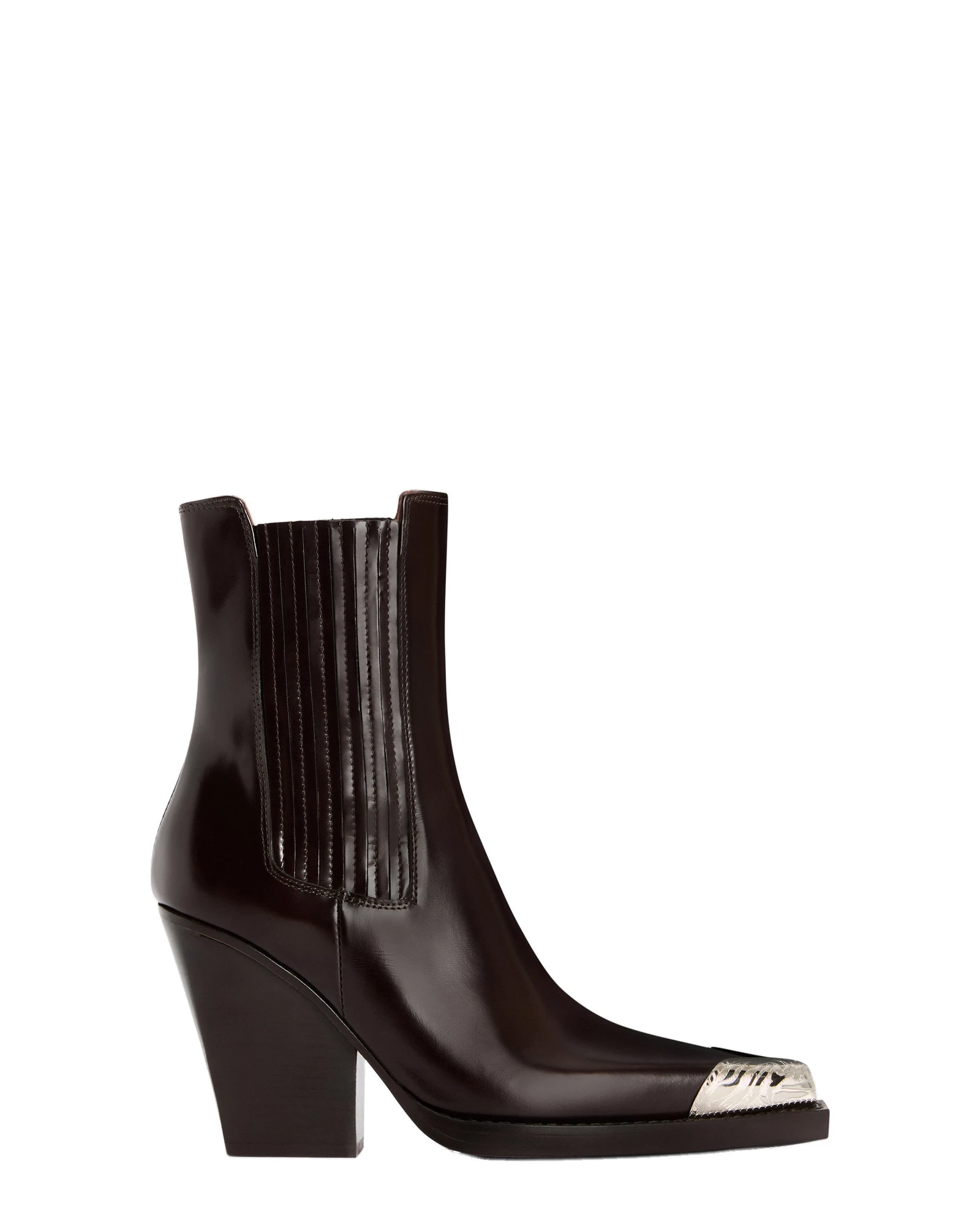 Paris Texas Dallas 100 Embellished Toe Ankle Boots in Ebano Brushed Leather Paris Texas Dallas 100 Embellished Toe Ankle Boots in Ebano Brushed Leather | Luxury Shoes