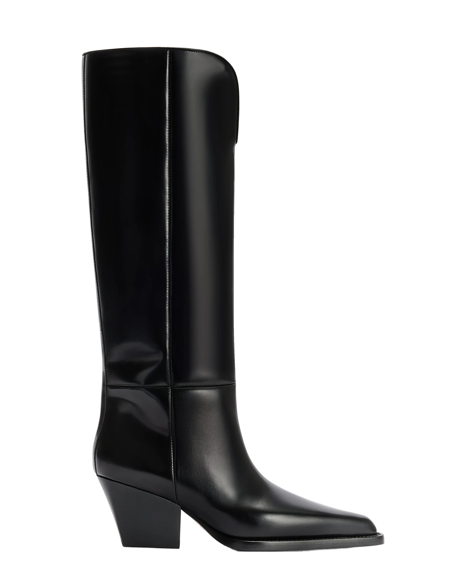 Paris Texas Jane 60 Boots in Black Brushed Leather Paris Texas Jane 60 Boots in Black Brushed Leather | Luxury Shoes