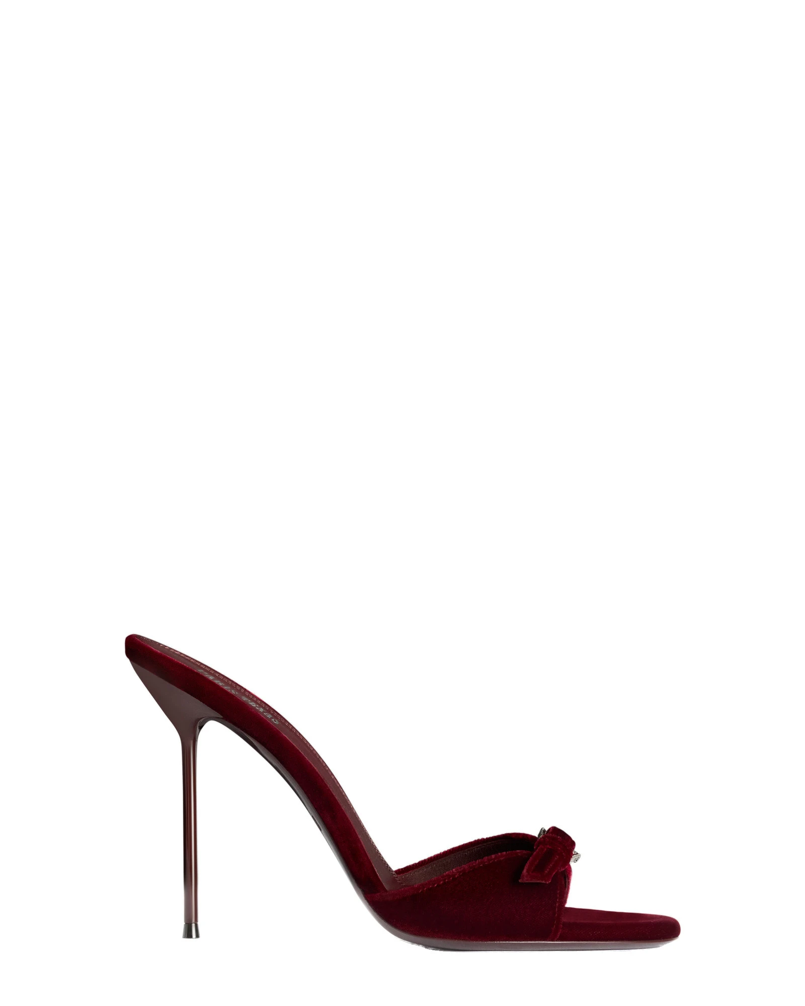 Paris Texas Lidia 105 Buckle Mules in Deep Red Velvet Paris Texas Lidia 105 Buckle Mules in Deep Red Velvet | Luxury Shoes