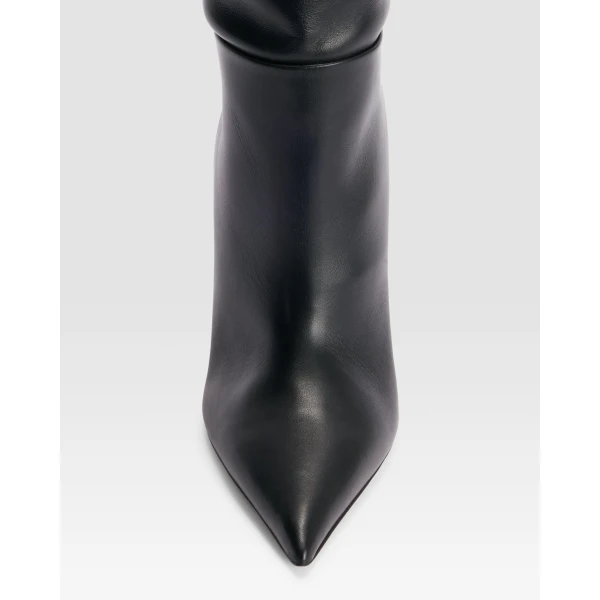 Paris Texas Vera 105 Over-the-Knee Boots in Black Leather | Boots | Luxury Shoes 