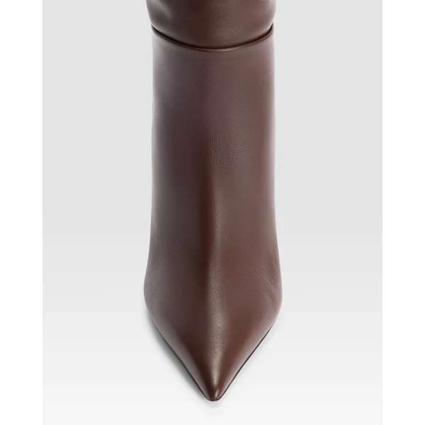 Paris Texas Vera 105 Over-the-Knee Boots in Cioccolato Leather | Boots | Luxury Shoes 