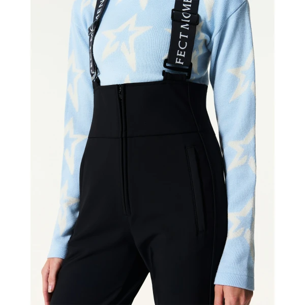 Perfect Moment 80s Slalom Bib Ski Pant in Black, view 3 | Pants | Luxury Shoes 
