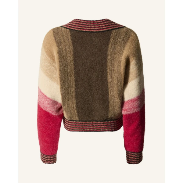 Perfect Moment Alpaca & Wool V-Neck Sweater in Autumn, view 6 | Sweaters | Luxury Shoes 