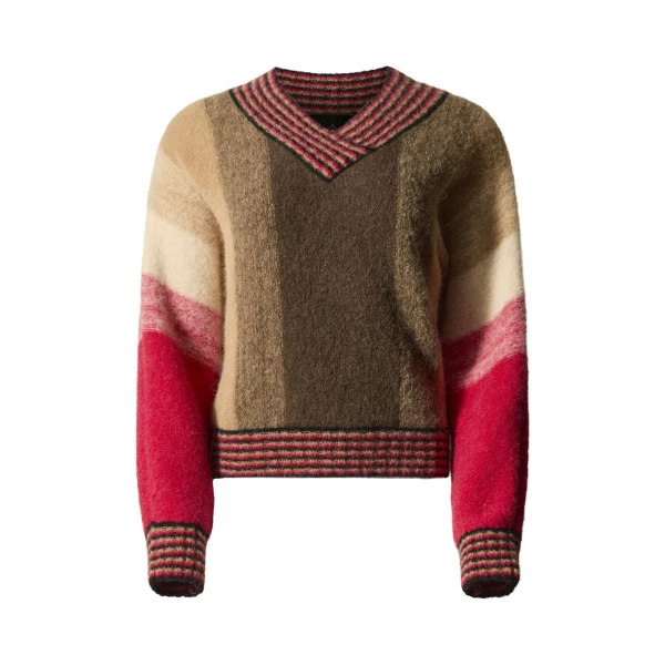 Perfect Moment Alpaca & Wool V-Neck Sweater in Autumn | Sweaters | Luxury Shoes 