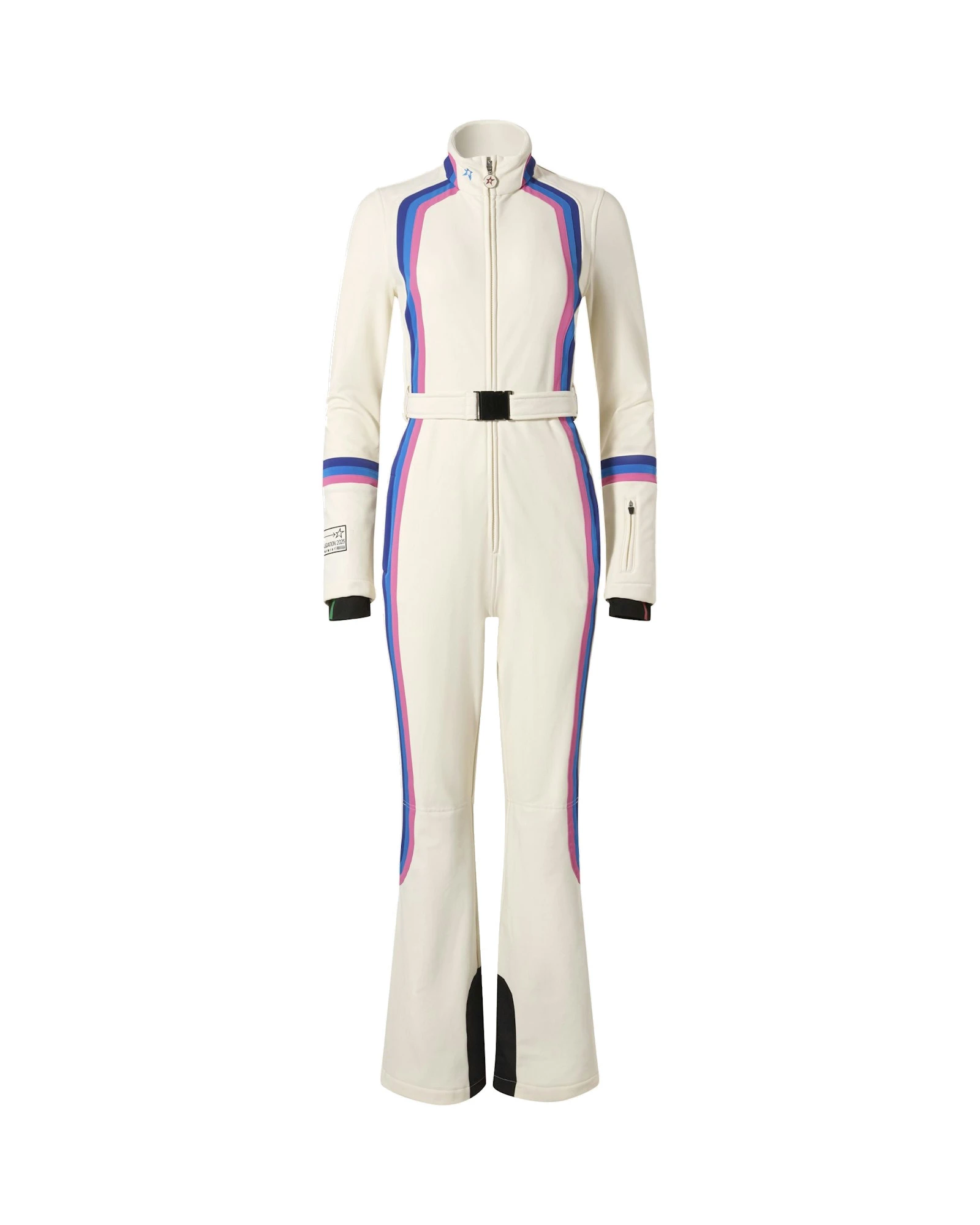 Perfect Moment Alpine Race Track Ski Suit in Snow White Perfect Moment Alpine Race Track Ski Suit in Snow White | Jumpsuit | Luxury Shoes