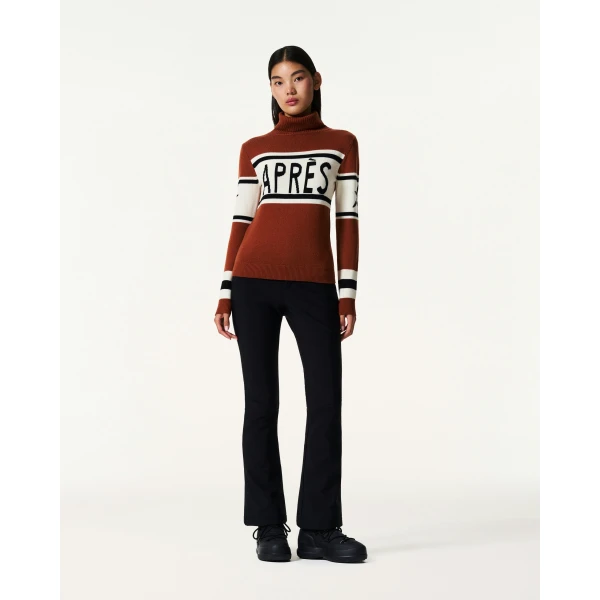 Perfect Moment Apres Schild Merino Wool Sweater in Autumn, view 2 | Sweaters | Luxury Shoes 