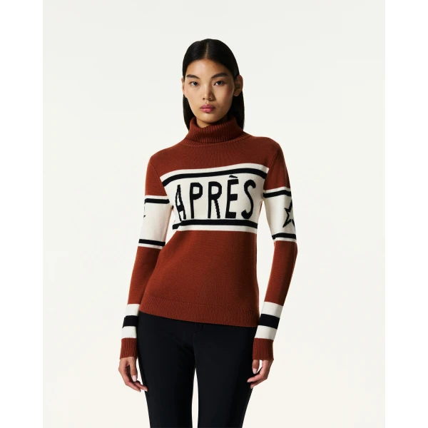 Perfect Moment Apres Schild Merino Wool Sweater in Autumn, view 3 | Sweaters | Luxury Shoes 