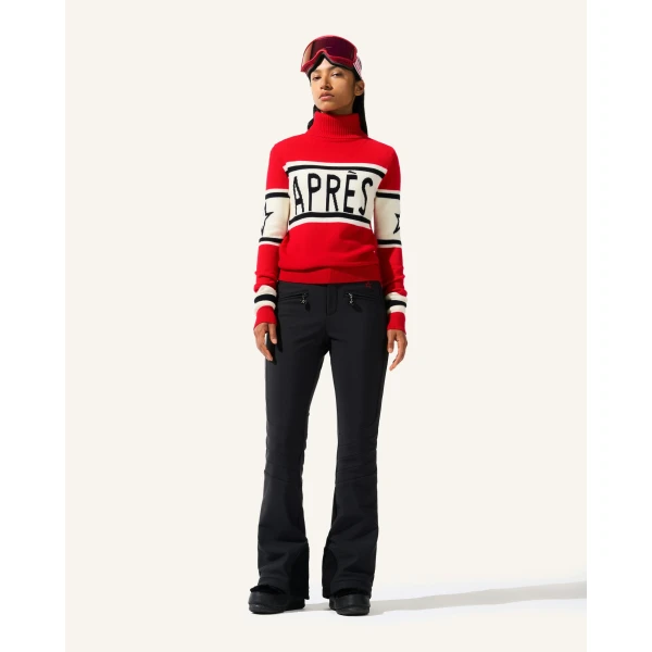 Perfect Moment Apres Schild Merino Wool Sweater in Red, view 3 | Sweaters | Luxury Shoes 
