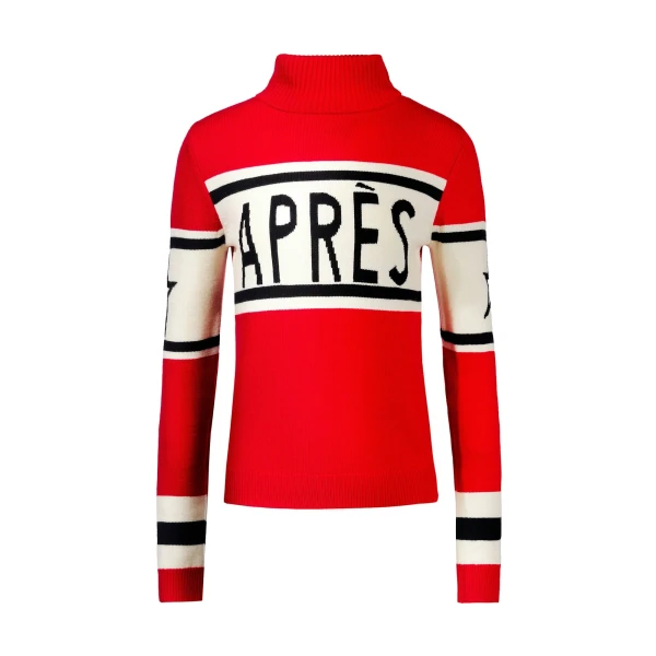 Perfect Moment Apres Schild Merino Wool Sweater in Red | Sweaters | Luxury Shoes 