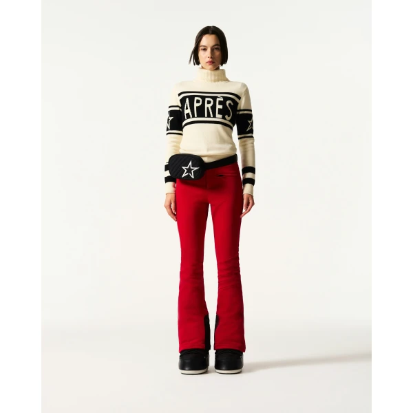 Perfect Moment Apres Schild Merino Wool Sweater in White, view 2 | Sweaters | Luxury Shoes 