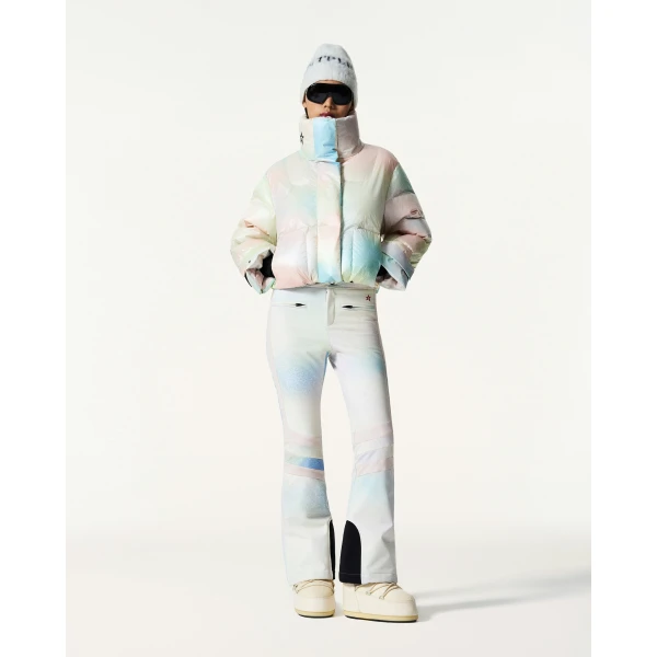 Perfect Moment Astralis Down Ski Jacket in Pastel Rainbow, view 2 | Jackets | Luxury Shoes 