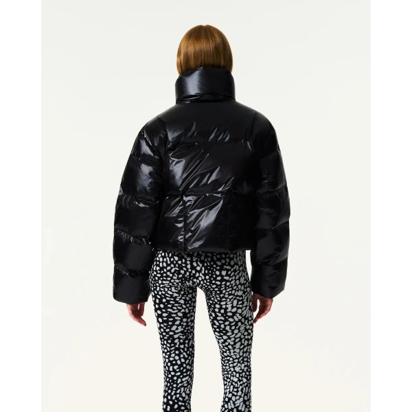 Perfect Moment Astralis Down Ski Jacket in Shiny Black, view 4 | Jackets | Luxury Shoes 