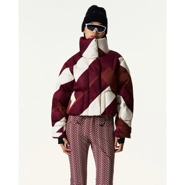 Perfect Moment Astralis Down Ski Jacket in Wine, view 3 | Jackets | Luxury Shoes 
