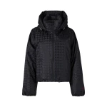 Perfect Moment Bubble Down Puffer Jacket in Black Houndstooth | Jackets | Luxury Shoes 