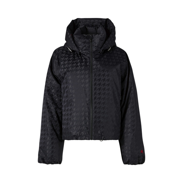 Perfect Moment Bubble Down Puffer Jacket in Black Houndstooth | Jackets | Luxury Shoes 