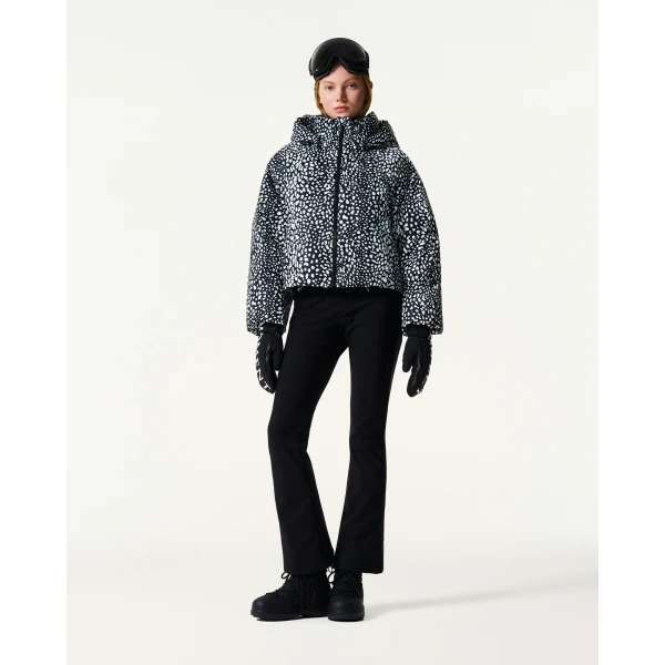 Perfect Moment Bubble Down Puffer Jacket in Snow Leopard, view 2 | Jackets | Luxury Shoes 
