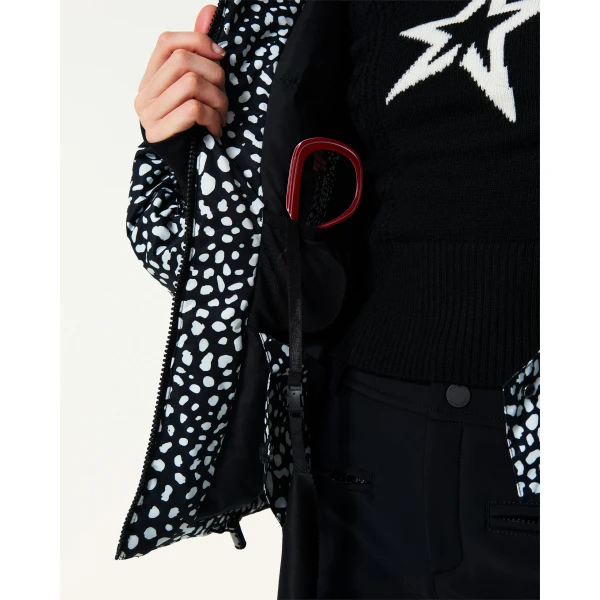 Perfect Moment Bubble Down Puffer Jacket in Snow Leopard, view 6 | Jackets | Luxury Shoes 