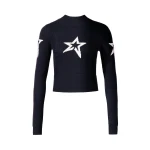 Perfect Moment Cable Merino Wool Sweater in Navy Perfect Moment Cable Merino Wool Sweater in Navy | Sweaters | Luxury Shoes