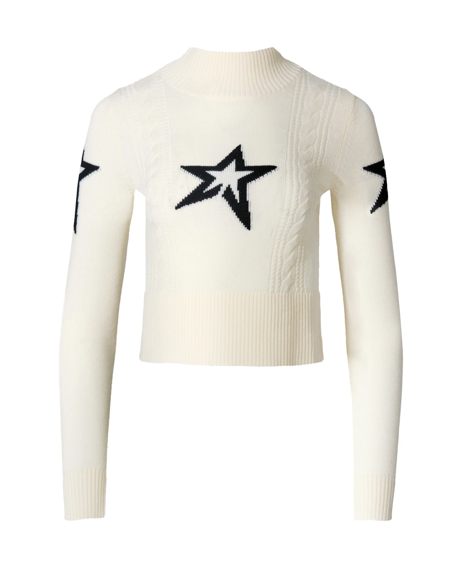 Perfect Moment Cable Merino Wool Sweater in White Perfect Moment Cable Merino Wool Sweater in White | Sweaters | Luxury Shoes