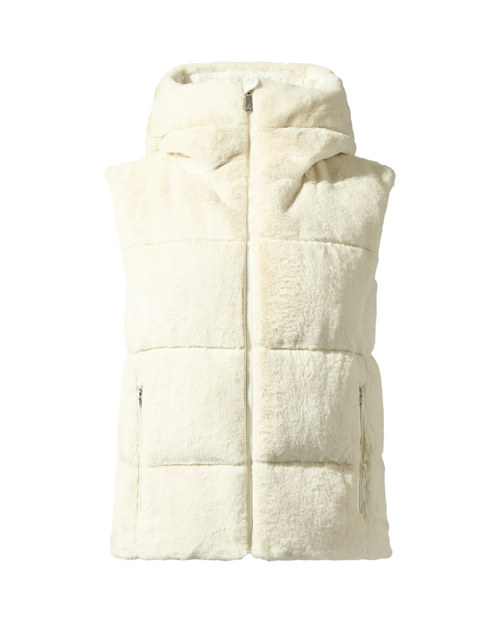 Perfect Moment Celia Faux Fur Down Gilet in Snow White Perfect Moment Celia Faux Fur Down Gilet in Snow White | Vests | Luxury Shoes