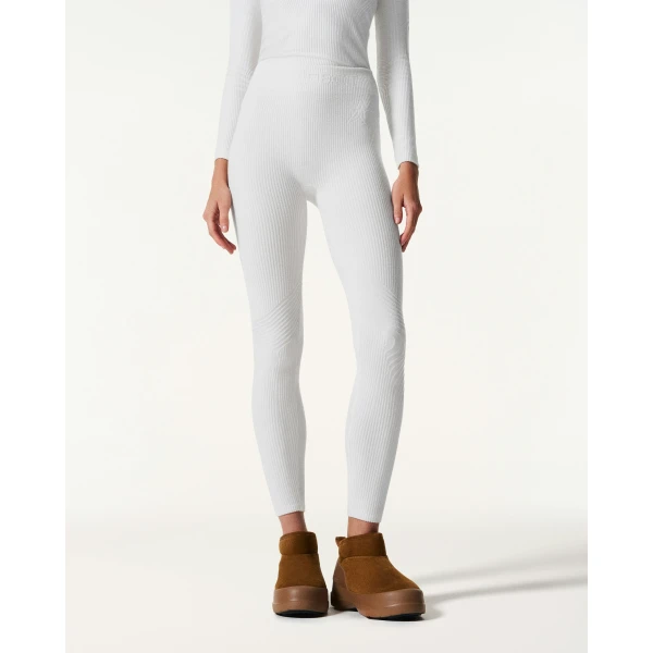 Perfect Moment Chalet Base Layer Pant in Snow White, view 3 | Leggings | Luxury Shoes 