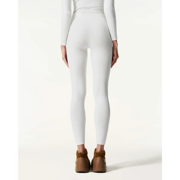 Perfect Moment Chalet Base Layer Pant in Snow White, view 4 | Leggings | Luxury Shoes 